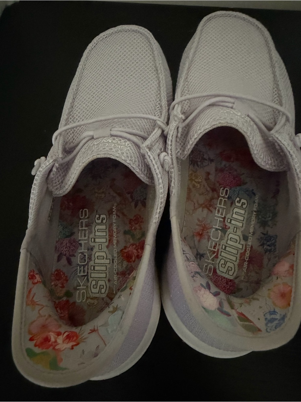 Skechers Women's Lavender Slip-On Mesh Sneakers - Picture 9 of 9